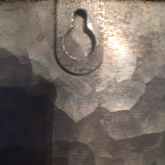 Rustic Farmhouse Galvanized Rooster Tray Decor - Picture 2 of 3